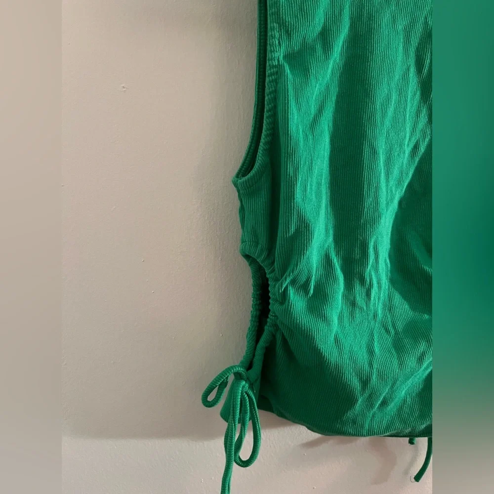 Zara Green Side Cut Out Top - Picture 4 of 6